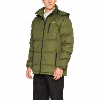 Chaqueta de Plumas con Capucha Clip Padded Trespass para Hombre - Verde - Talla 40/Regular