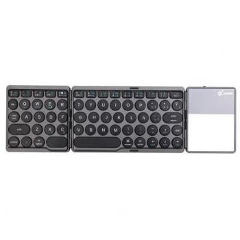 Cromad Mini Teclado Plegable Bluetooth 3.0 con Touchpad - 64 Teclas - Diseño Slim