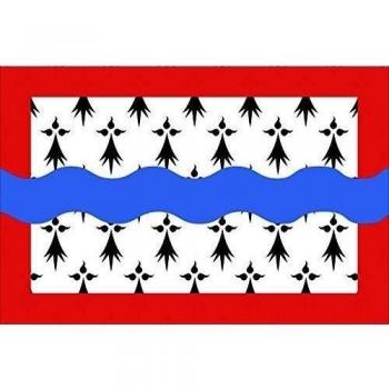 DIPLOMAT-FLAGS Haute-Vienne Bandera | Bandera Paisaje | 0.06m² | 20x30cm Banderas de Coche