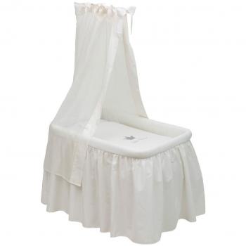 Cambrass Crown - Minicuna con dosel, color beige