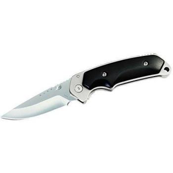 Buck Alpha Hunter - Navaja de acero 420 con mango de goma
