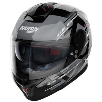 Nolan Casco Integral N80-8 Meteor N-COM Negro Gris XL