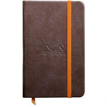 Cuaderno Rhodia 118643C - Líneas horizontales - 9x14 Marrón chocolate
