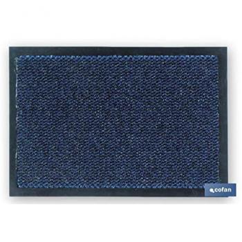 Felpudo Interior Antideslizante de Polipropileno 40x60 cm Azul