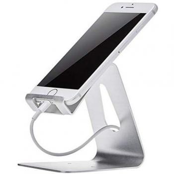 Amazon Basics – Soporte para teléfono móvil iPhone y Android | Plateado