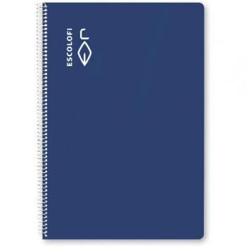 Cuaderno Escolofi Tapa Dura Montessori 50 hojas 70 gramos Pauta 3,5 Azul