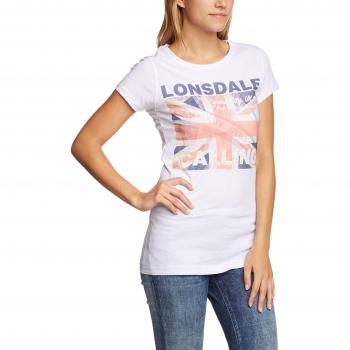 Lonsdale T-Shirt, Long Addie Camiseta, Blanco
