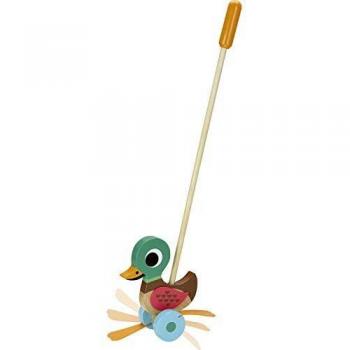 Vilac- Canard à pousser Ingela P, Arrhenius Pelotas para bebés, Multicolor