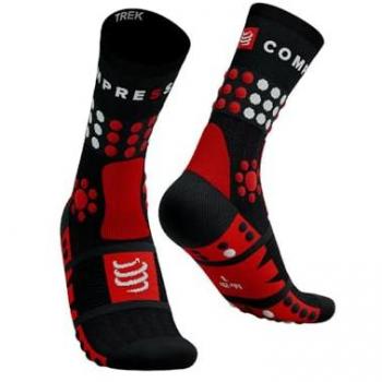 Calcetines Compressport Trekking Rojo T3 Unisex Adulto