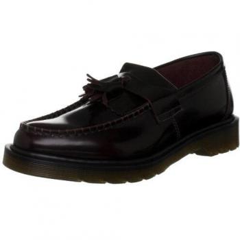 Dr. Martens Adrian Arcadia Leather Tassel Loafers Cherry Red Size 39