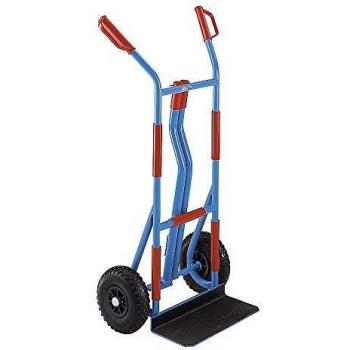 Carretilla de Acero Eurokraft Pro 155381 con Mango Práctico para Carga y Transporte