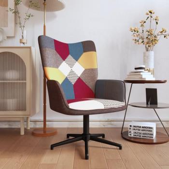 Silla de relajación de tela patchwork vidaXL