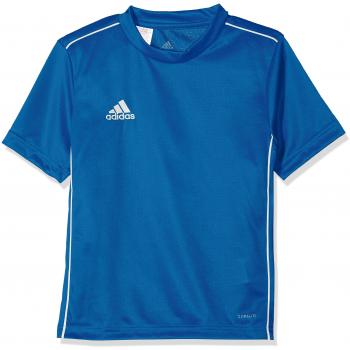 Adidas CORE18 JSY Y T-Shirt, Unisex niños, Bold Blue/White, 7-8A