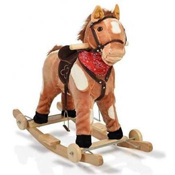 Rocking Horse Plush Thunder WJ302 Sonido Patines y Ruedas Plegables