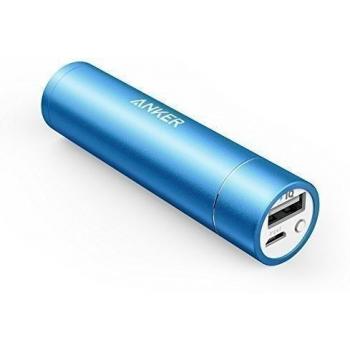 Anker PowerCore+ mini (Super Batería Externa 3350 mAh de Aluminio con Forma de Lápiz Labial) Cargador Portátil para iPhone, iPad and Samsung Galaxy and More