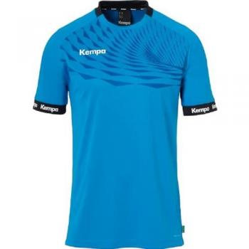 Kempa Camiseta Deportiva de Manga Corta Wave 26 - Elástica, Transpirable, Ropa Funcional para Hombres y Niños, Ideal para Balonmano, Gimnasio, Jogging y Running
