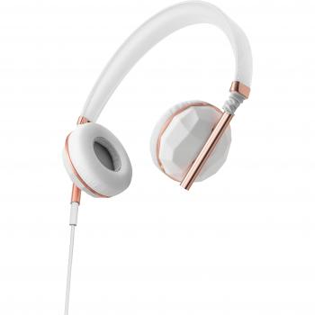 Caeden Linea N°1 - Auriculares de diadema, color cerámica, oro y rosa