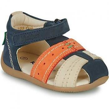 Kickers Baby Boys Bigbazar-2 Sandals in Marine Beige Orange