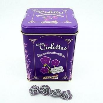 Caramelos de violeta - caja de metal 400g