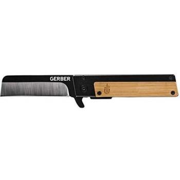 Gerber Navaja Quadrant de Bambú con Hoja de Acero Inoxidable de 6,86 cm
