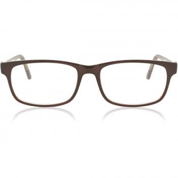 Gafas Anti-Azules Oval Montuta Completa Plástico Marrón Armazones para Hombre - SmartBuy Collection