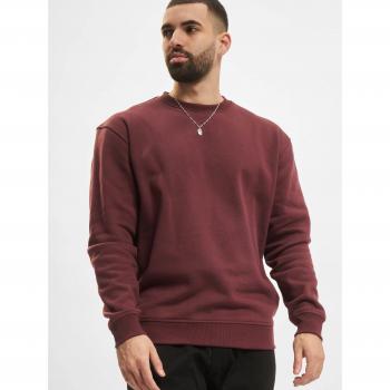 Urban Classics Relaxed Fit Crewneck Sweatshirt in Cherry Red