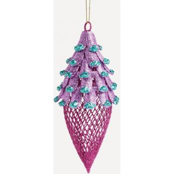 Colgante Maya Glitter Navidad con Detalles Brillantes y Adornos Festivos