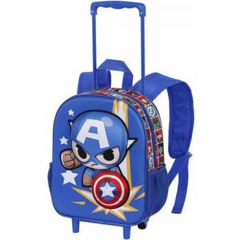 Mochila con ruedas Capitán América 3D - Edición Especial Avengers Marvel