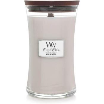 Woodwick Warm Wool Scented Candle with Wooden Wick 610 g