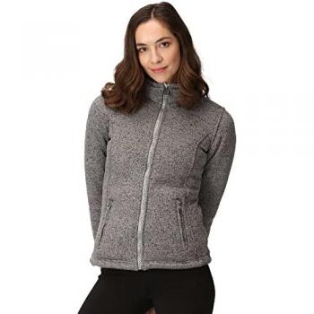 Regatta Women's Razia II Full Zip Bonded Fleece Jacket, Storm Grey, Size: 14
