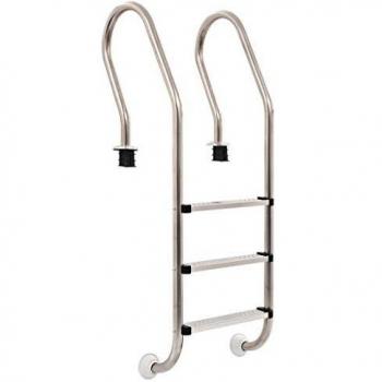 vidaXL Escalera Piscina con 3 Peldaños Acero Inoxidable 304 Rampa Accesorios Articulos SPA Hidromasaje Jacuzzi Terraza Jardin Patio Exteriores 120cm