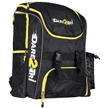 Dare2tri 50382b-ye - Mochila de transición extragrande, color negro y amarillo - XL-unisex, adulto, talla del fabricante