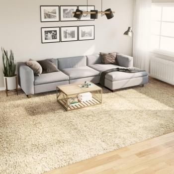 Alfombra de pelo largo moderna dorado 300x400 cm Fur Modern Loose VidaXL