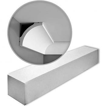 Caja de 20 piezas de Cornisas Molduras Perfiles 40 m Orac Decor CB522 BASIXX, color blanco, pretratadas