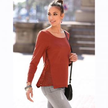 venca Camiseta escote redondeado y manga larga by VencaStyle,CALDERA,3XL