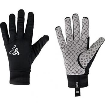 Guantes Odlo Aeolus Light negro gris blanco - L, tipo: guantes, características: ligeros, transpirables, diseño en colores negro, gris y blanco, talla L