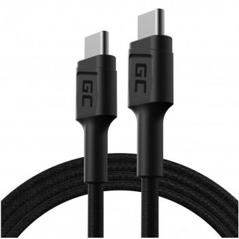 Cable USB-C Green Cell PowerStream 1.2m, Power Delivery 60W, 480 Mbps, Ultra Charge, QC 3.0