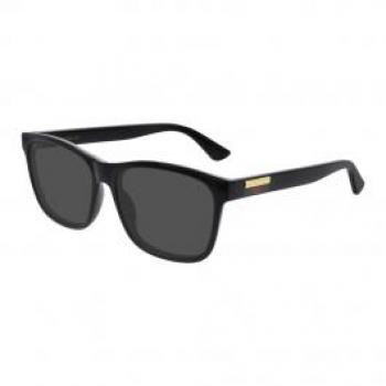 Gucci GG0746S Square-Frame Black Unisex Sunglasses 57MM