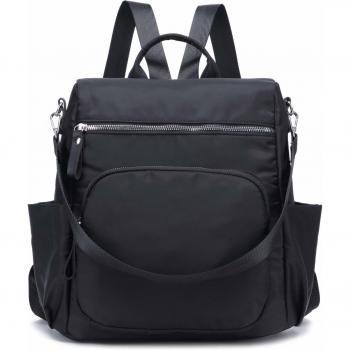 Bolso Mochila Mujer Antirrobo, Myhozee Mochilas Mujer Impermeable de Nylon Bolsa de Viaje Multifunción Bolsa Mochila Escolar Bandolera, Negro