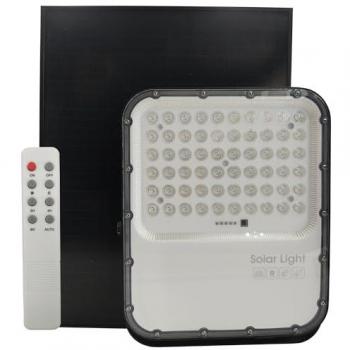 Foco Proyector Solar LED 200W Regulable con Mando a Distancia, 20000mA, IP65 Impermeable, Luz Blanca 5000K, Placa Solar 20W/5V