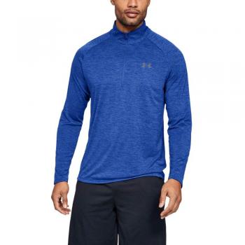 Under Armour UA Tech 2.0 1/2 Zip Parte Superior del Calentamiento, Hombre, Azul