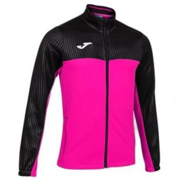 Chaqueta de chándal Joma Montreal hombre rosa flúor y negro