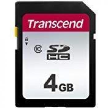 Transcend SDHC 300S 4GB UHS-I Clase 10 3D NAND Memoria Flash