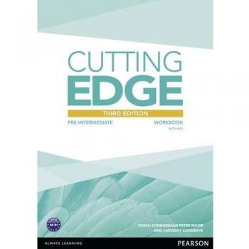 CUTTING EDGE 3RD EDITION PRE-INTERMEDIATE WORKBOOK WITH KEY - Libro de trabajo en tapa blanda, nivel pre-intermedio, incluye clave de respuestas