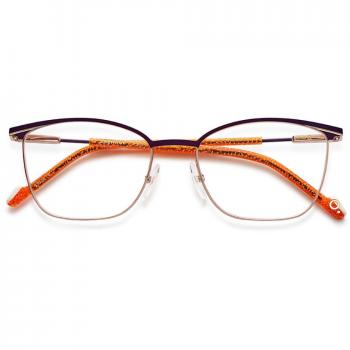 Etnia Barcelona Amethyst PGBX Women’s Eyeglasses Burgundy Size 53 (Frame Only) - Blue Light Block Available