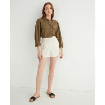 Yas Short de mujer cintura elástica de lino