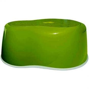 Gedy DD060400901 Escalera taburete, blanco y verde