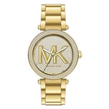 Reloj para Mujer Michael Kors MK7283 - Caja de acero inoxidable, esfera plateada con detalles en cristal, correa de acero inoxidable, resistente al agua hasta 50 metros, cierre desplegable