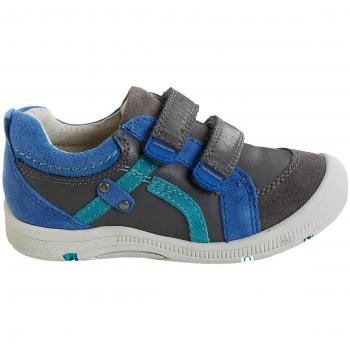 VERTBAUDET Zapatos de Piel Especial guardería, para niño Azul Marino 25