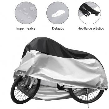 GHB Funda Bicicleta 190T para Resistente al Agua a Prueba de UV para Bicicleta de Súper Pesado,Bicicleta de Montaña y de Carretera 200 x 110 x 70 cm